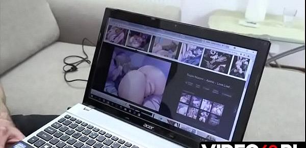  Polskie porno - Przegląd filmów porno natchnął ich do wspólnych igraszek na łóżku